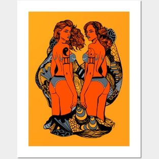 Orangrey Gemini Beauty Posters and Art